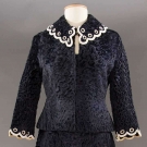 NAVY BROADTAIL SKIRT SUIT, 1960s