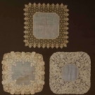 THREE HANDMADE LACE HANKIES, 19TH C