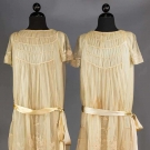 GIRL TWINS' LACE DRESSES &amp; HATS, c. 1910