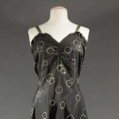 TWO SILK TAFFETA EVENING GOWNS, 1940-1960