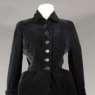 HARDY AMIES VELVET SUIT, LATE 1940s
