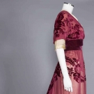 CHARLES WORTH CUT VELVET GOWN, PARIS, c. 1908