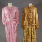 GIVENCHY &amp; RICCI SILK PRINT DRESSES, 1970-1980