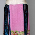 PINK EMBROIDERED SKIRT, CHINA, 1900-1920s