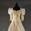 ZANDRA RHODES WEDDING GOWN, MID 1980s