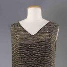 CRYSTAL BEADED SILK DRESS, c. 1928