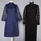 TWO LACE EVENING DRESSES, 1960s