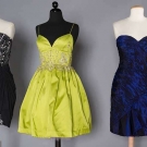 THREE AMERICAN DESIGNER PARTY DRESSES, 1990s