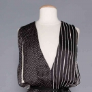 BILL BLASS BLACK &amp; WHITE EVENING GOWN