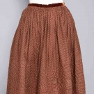 CALICO HAND QUILTED WINTER PETTICOAT, 1850s