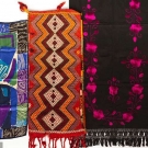 4 EMBROIDERED TEXTILES &amp; 1 LIBERTY SCARF