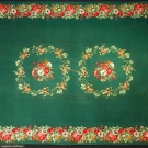 VICTORIAN PRINTED WOOL TABLECLOTH