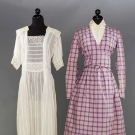 1 WHITE &amp; 1 PURPLE DAY DRESS, 1915-1918