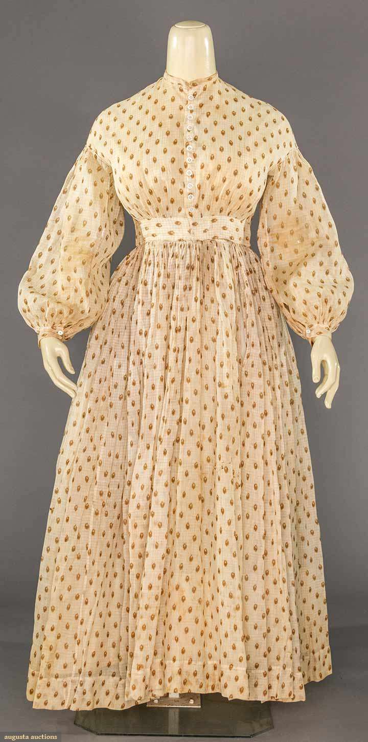 1860s Sheer Dress