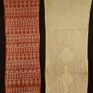 1 CORAL &amp; 1 WHITE ASUITE STOLE, EARLY 20TH C