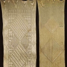 2 WHITE ASUITE STOLES, EARLY 20TH C