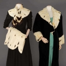 3 ERMINE ACCESSORIES &amp; 1 TRIMMED COAT, 1910-1930