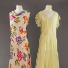 TWO CHIFFON SUMMER GOWNS, 1930s