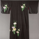 IRIS EMBROIDERED KIMONO, JAPAN, 1920-1930s