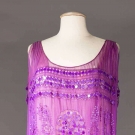 PURPLE PAILLETTE &amp; CHIFFON GOWN, 1920s