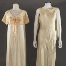 TWO BONE SILK NEGLIGEES, 1930s