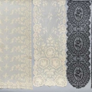 FOUR LACE SCARVES, 1860-1890s