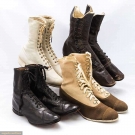 4 PAIR HIGH LACE OR BUTTON SHOES, 1860-1910s