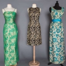 THREE LAME BROCADE GOWNS, 1960s