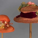 TWO SUMMER HATS, NEW YORK, 1905 &amp; 1925