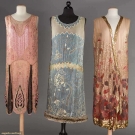 THREE BEADED FLAPPER DRESSES