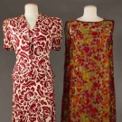 TWO AFTERNOON PARTY DRESSES, 1940 &amp; 1960s