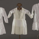 THREE TODDLERS' WHITE DRESSES, 1860-1890s
