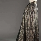 BLACK CHANTILLY LACE SKIRT, EARLY 20TH C