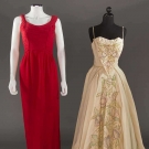 TWO EVENING DRESSES, 1950-1960s