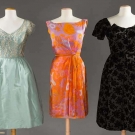 THREE PARTY DRESSES, 1950-1960s