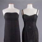 TWO BLACK EVENING GOWNS, 1950-1960