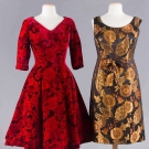 TWO COCKTAIL DRESSES, 1950-1960s