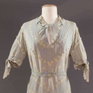 YING-YANG PRINTED DAY DRESS, 1930s