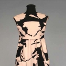 GEOFFREY BEENE PRINTED DAY DRESS, 1980s