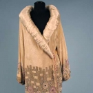 BEADED SILK VELVET OPERA COAT, 1920s