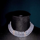 GREY PEARL CHOKER, LATE 20th C