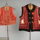 2 RUMANIAN LEATHER VESTS, 1850 &amp; LATE 19th C