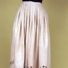 CREWEL EMBROIDERED PETTICOAT, 18th C