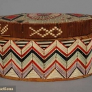 MIC MAC QUILL DECORATED BOX, EARLY 20th C