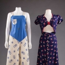 2 LADIES' BEACH-WEAR GARMENTS, 1930-1940s