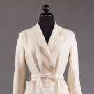 CLASSIC WHITE LINEN SKIRT SUIT, 1930s