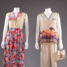 2 PAIR BEACH PAJAMAS, 1930s