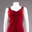 BURGUNDY BIAS-CUT GOWN, 1930s