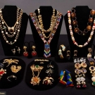 HUGE GROUP COSTUME JEWELRY, 1960-1980s