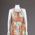 PRINTED COTTON SUN DRESS, 1950s